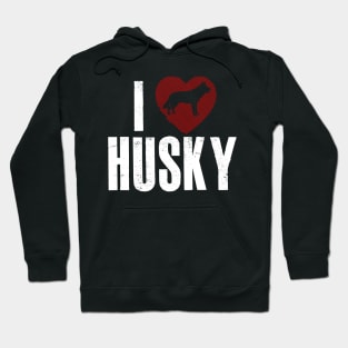 I Love Husky Hoodie